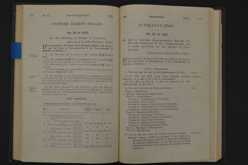 1922 legislation