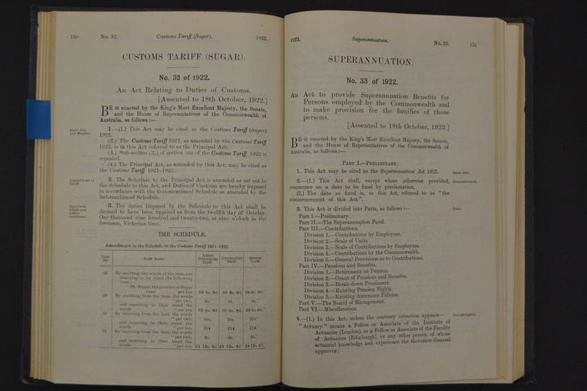 1922 legislation