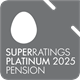 Superratings Platinum 2025 Pension Logo