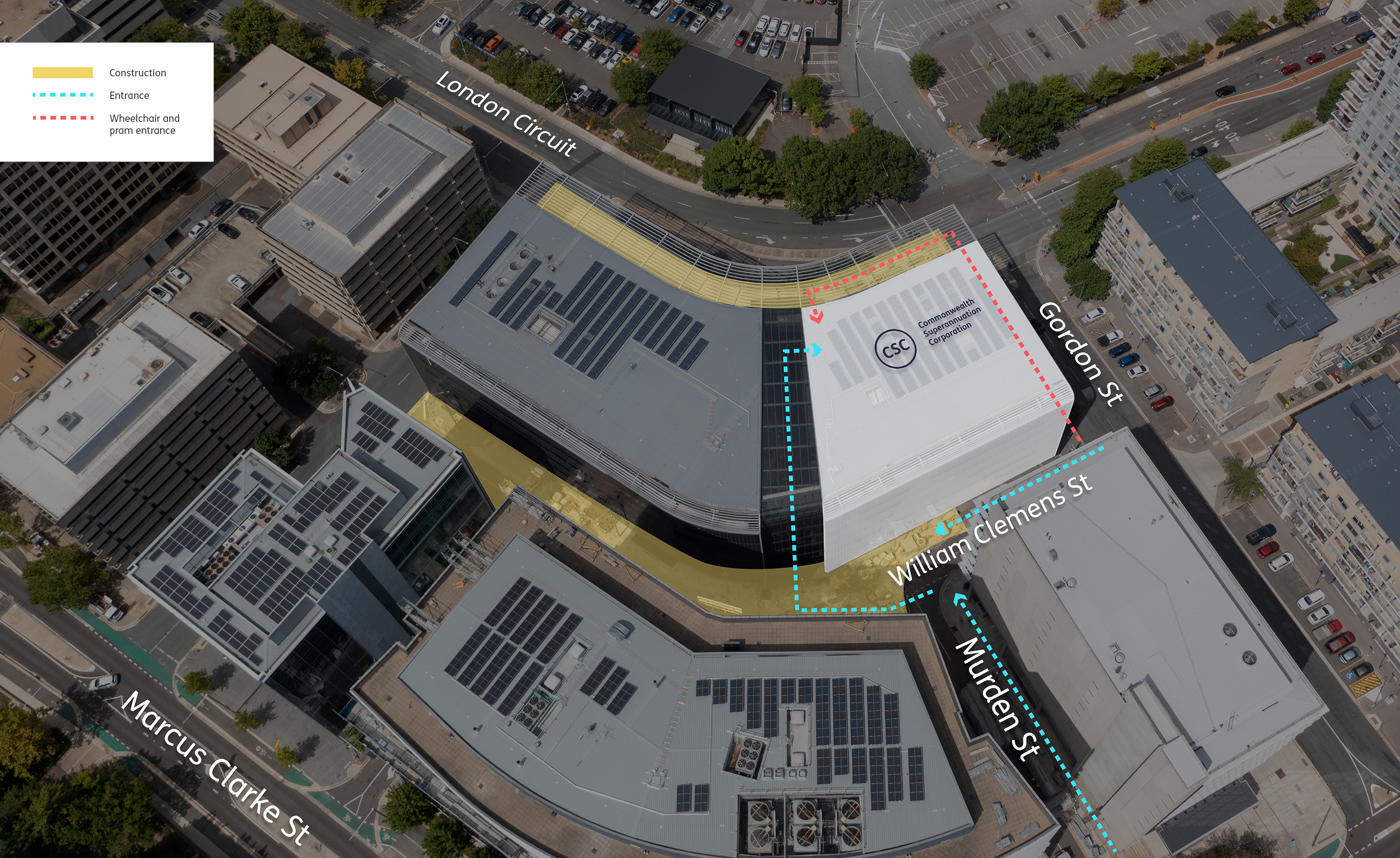 Birdeye view of CSC building
