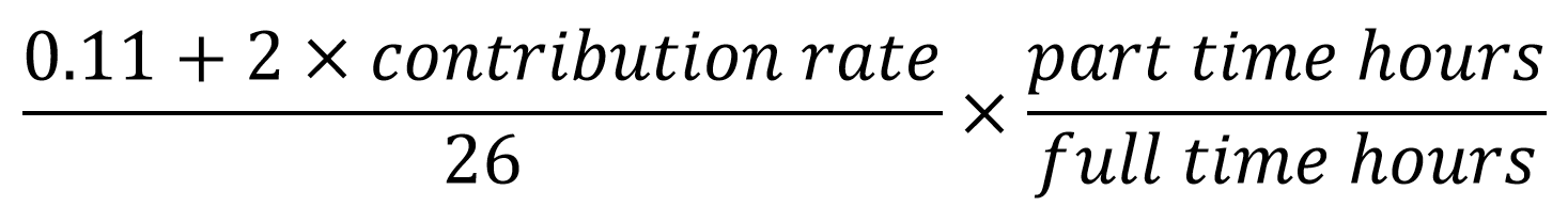 Formula for ABM accrual