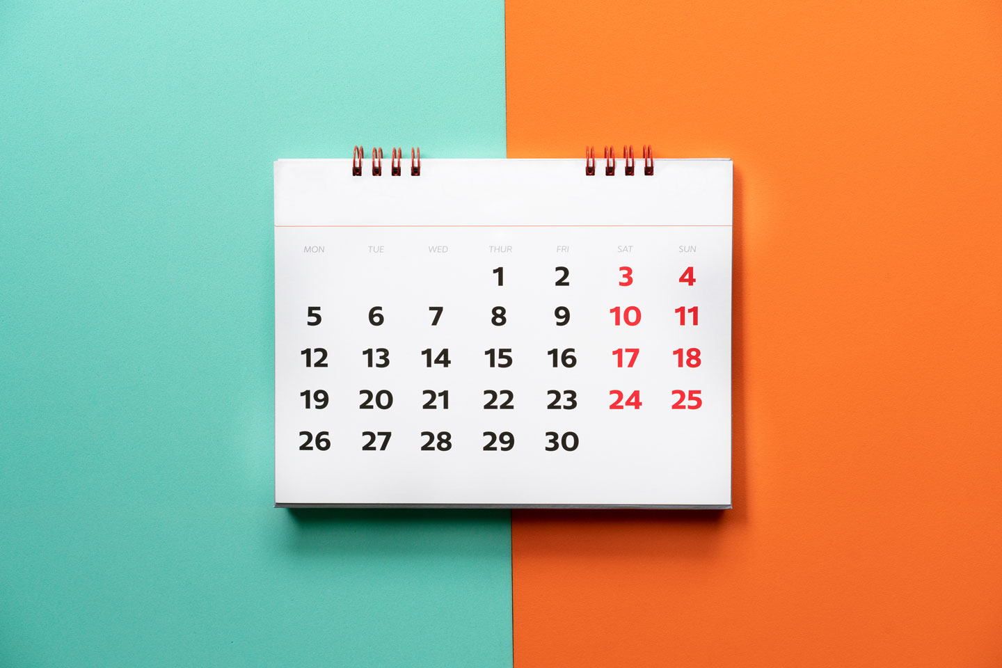 End of financial year cut-off dates